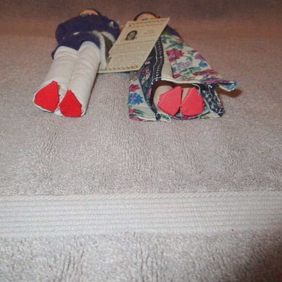 Vtg Handcrafted Navajo Doll Set Of 2 Man & Woman Traditional Clothes Alta Silago - Picture 3 of 9